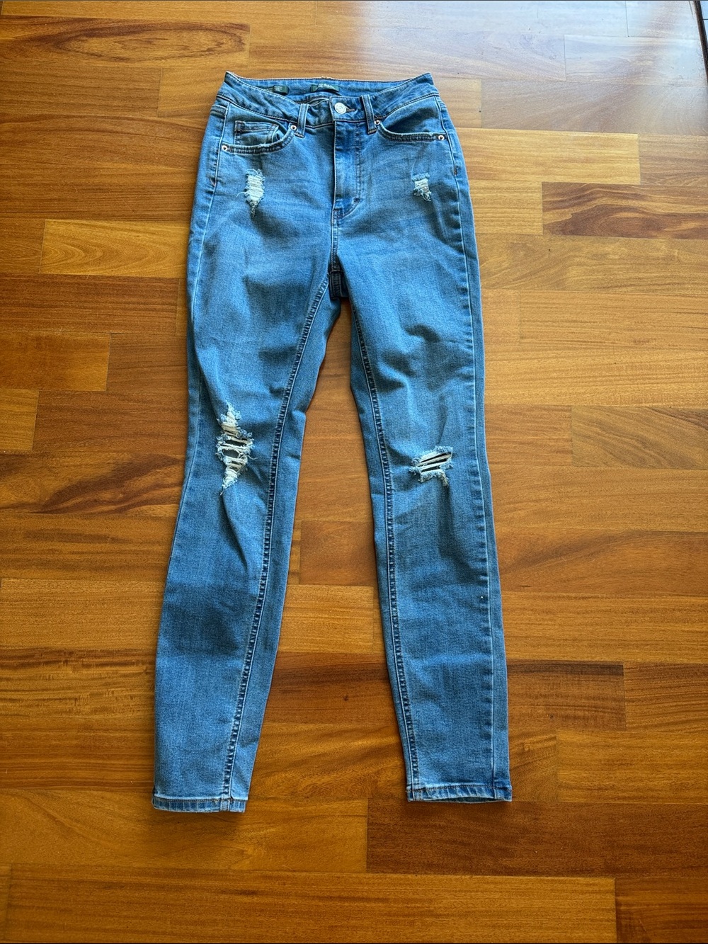 Wild fable Distressed Skinny Jeans - Blue